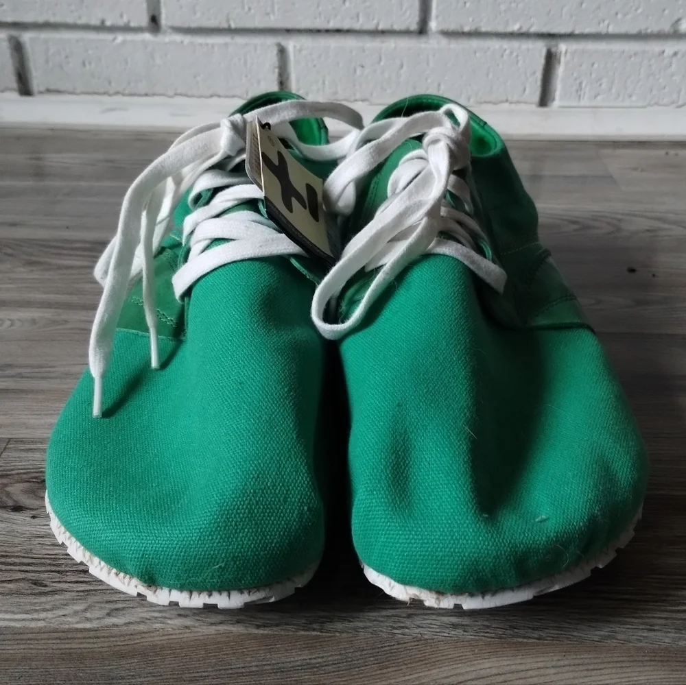 OeTZI Madlib MV Green Canvas Leather Lace Up Shoes Sneakers Size 45 US M12 W15